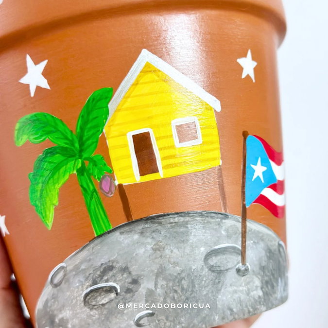 Tiestos Pintados | Boricua en la Luna