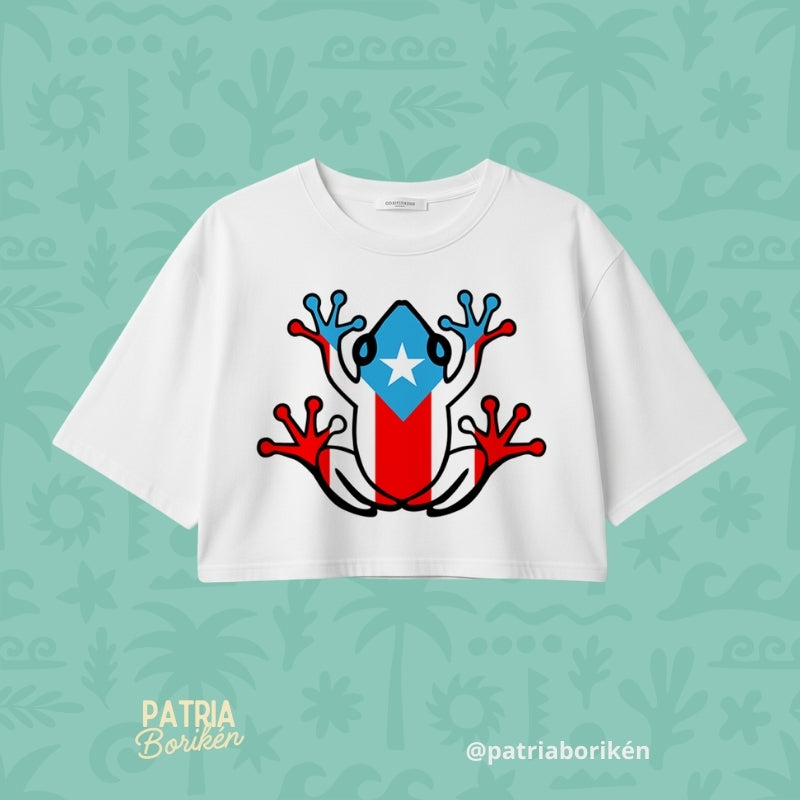 Coqui Bandera Crop Tee