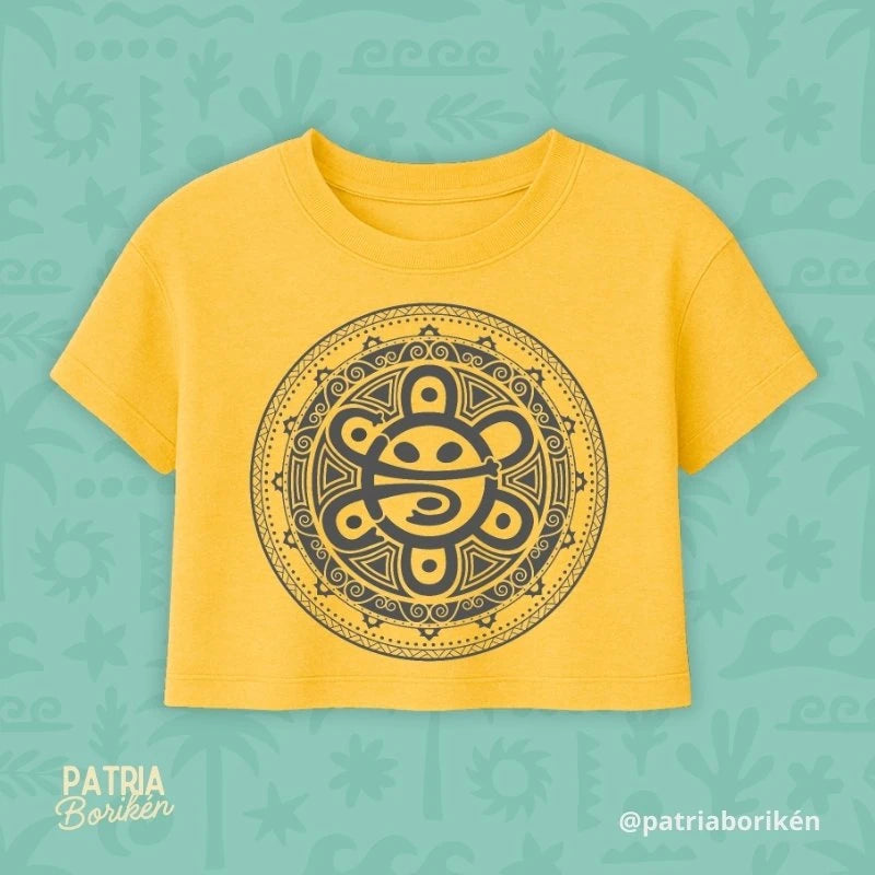 Sol and Coquí Taíno - Crop Tee