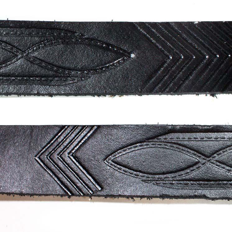 Tribal Print Leather Strap