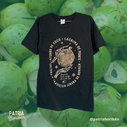 Black T-shirt "Pitorro de Coco" | Tears of Mount