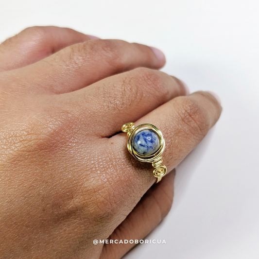 Sodalite Wired Ring