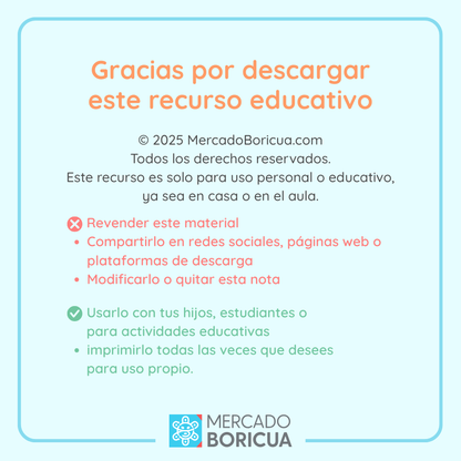 Imprimible Abecedario de Animales en Español para niños - Traza y colorea