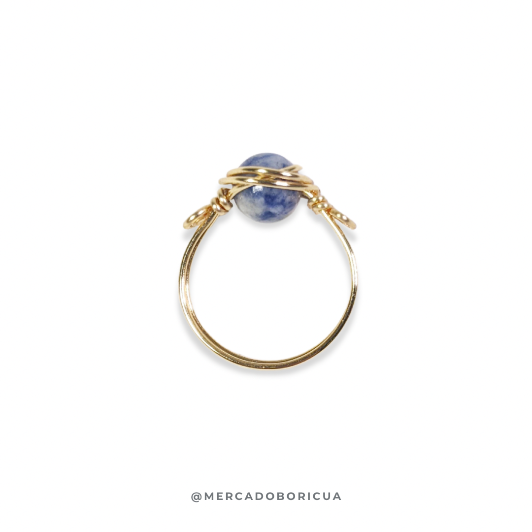 Sodalite Wired Ring