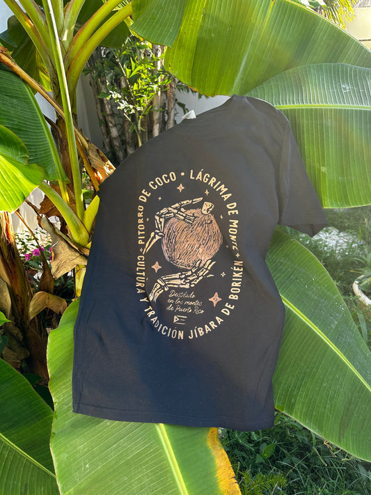 Black T-shirt "Pitorro de Coco" | Tears of Mount