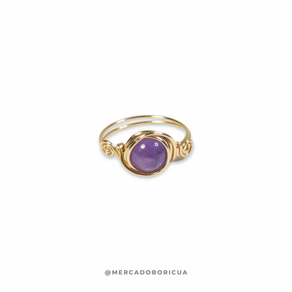 Amethyst Wired Ring