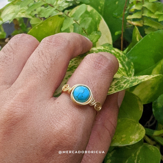 Turquoise Wire Ring