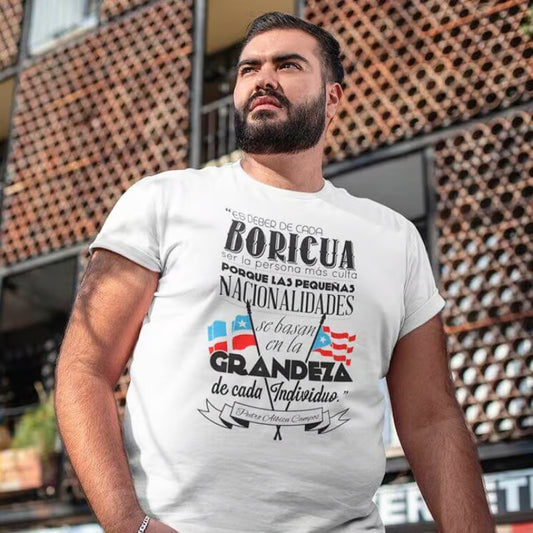 Deber Boricua - Albizu Campos Graphic T-shirt