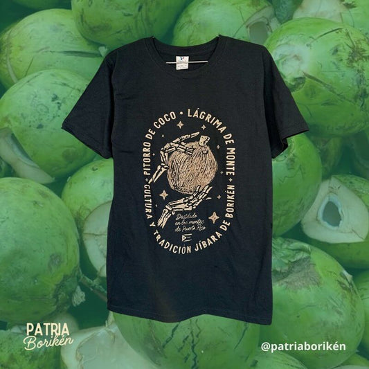 Black T-shirt "Pitorro de Coco" | Tears of Mount