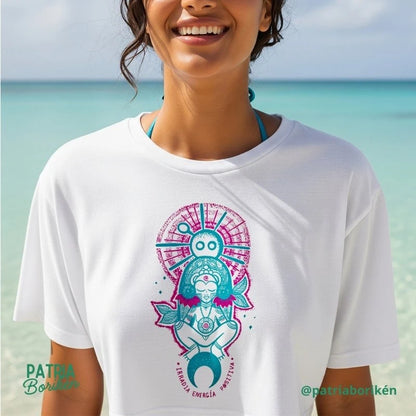 Crop Top Taíno Atabey | Diosa de la Fertilidad | Mujer de Caguana