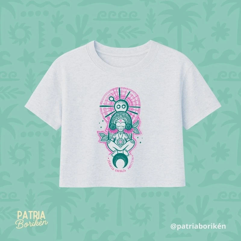 Crop Top Taíno Atabey | Diosa de la Fertilidad | Mujer de Caguana