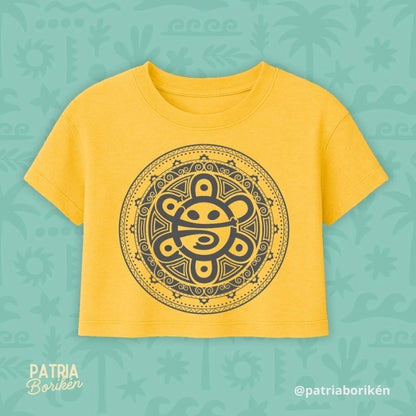 Sol and Coquí Taíno - Crop Tee
