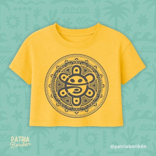 Sol and Coquí Taíno - Crop Tee