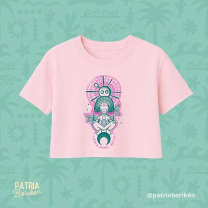 Crop Top Taíno Atabey | Diosa de la Fertilidad | Mujer de Caguana