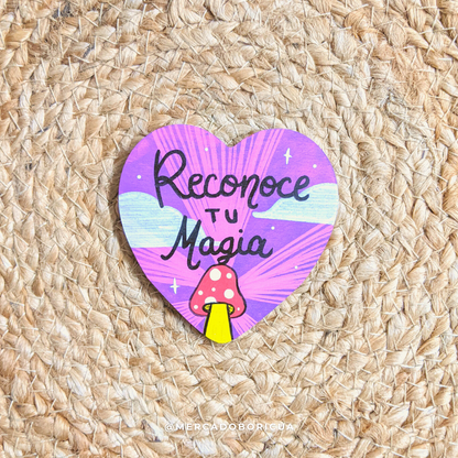 Hand Painted Magnet | Recognize your Magic | Handmade Magnet