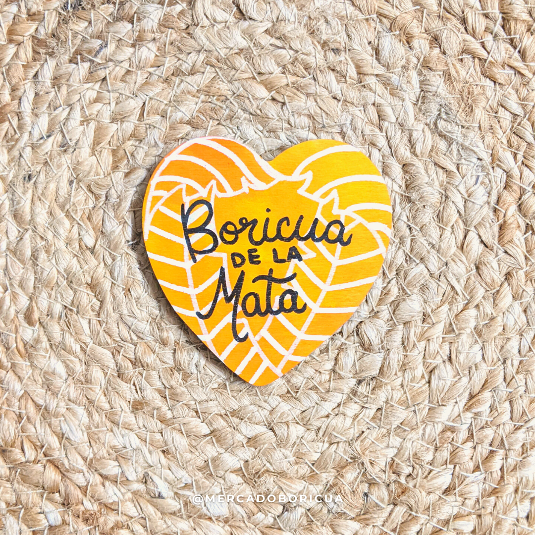 Hand Painted Magnet | Boricua de la Mata | Handmade Magnet