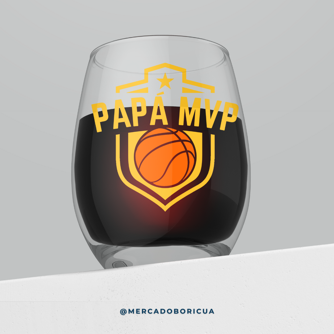 Crystal Vase | Dad MVP| basketball | Gift for Boricua Dad