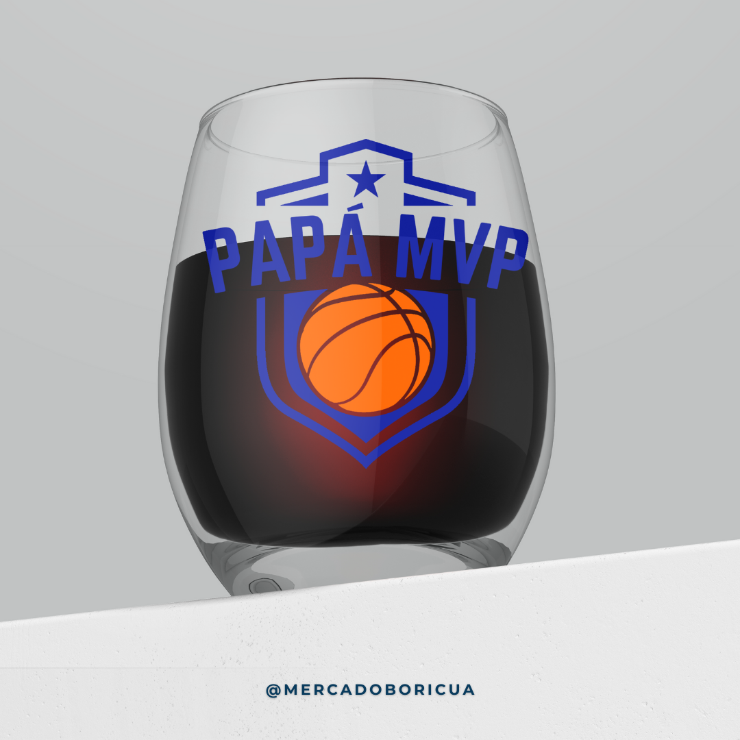 Crystal Vase | Dad MVP| basketball | Gift for Boricua Dad