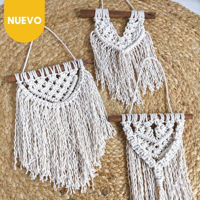 Macramé | Colgante de Pared Bohemio | Tapiz Tejido a mano