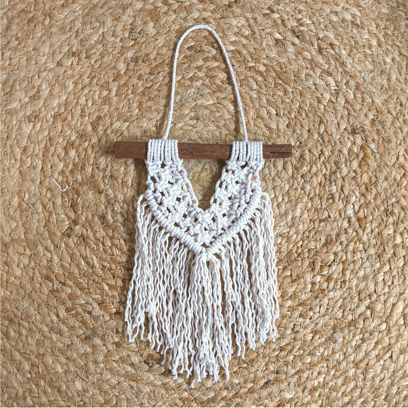 Macramé | Colgante de Pared Bohemio | Tapiz Tejido a mano