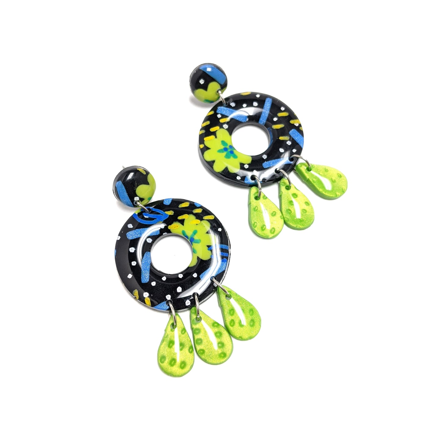 Flower Party Handmade Colorful Earrings | Handmade Earrings | Made in Puerto Rico