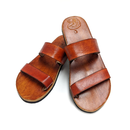 Classic Puerto Rico T-Shirts Leather Sandals - [MADE TO ORDER]