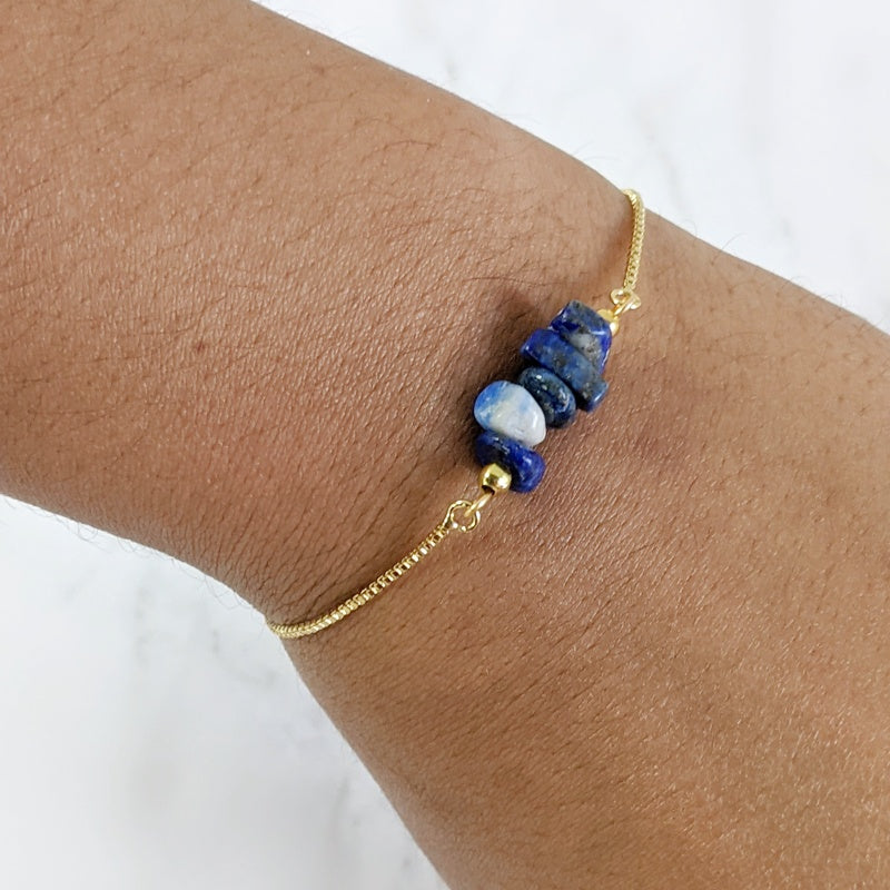 Quartz Bracelet for Women | Semi Precious Stone Adjustable Bracelet | Gift for her | free