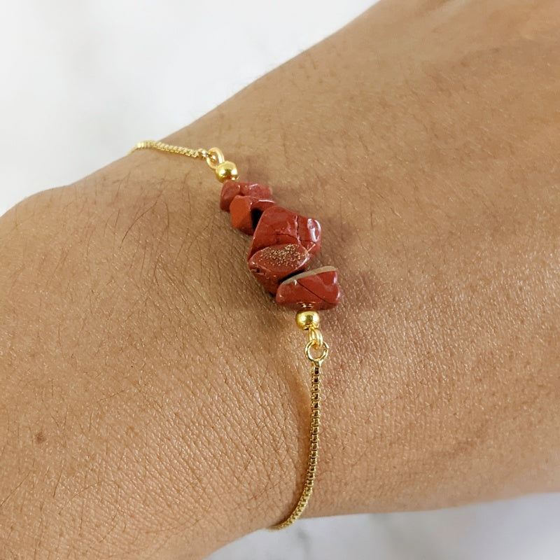 Quartz Bracelet for Women | Semi Precious Stone Adjustable Bracelet | Gift for her | free