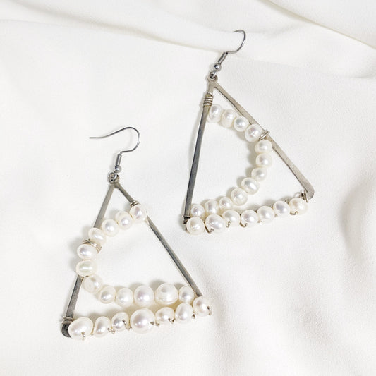 Pearl Wire Screens (Earrings) | Silver| Purple Snap Jewelers