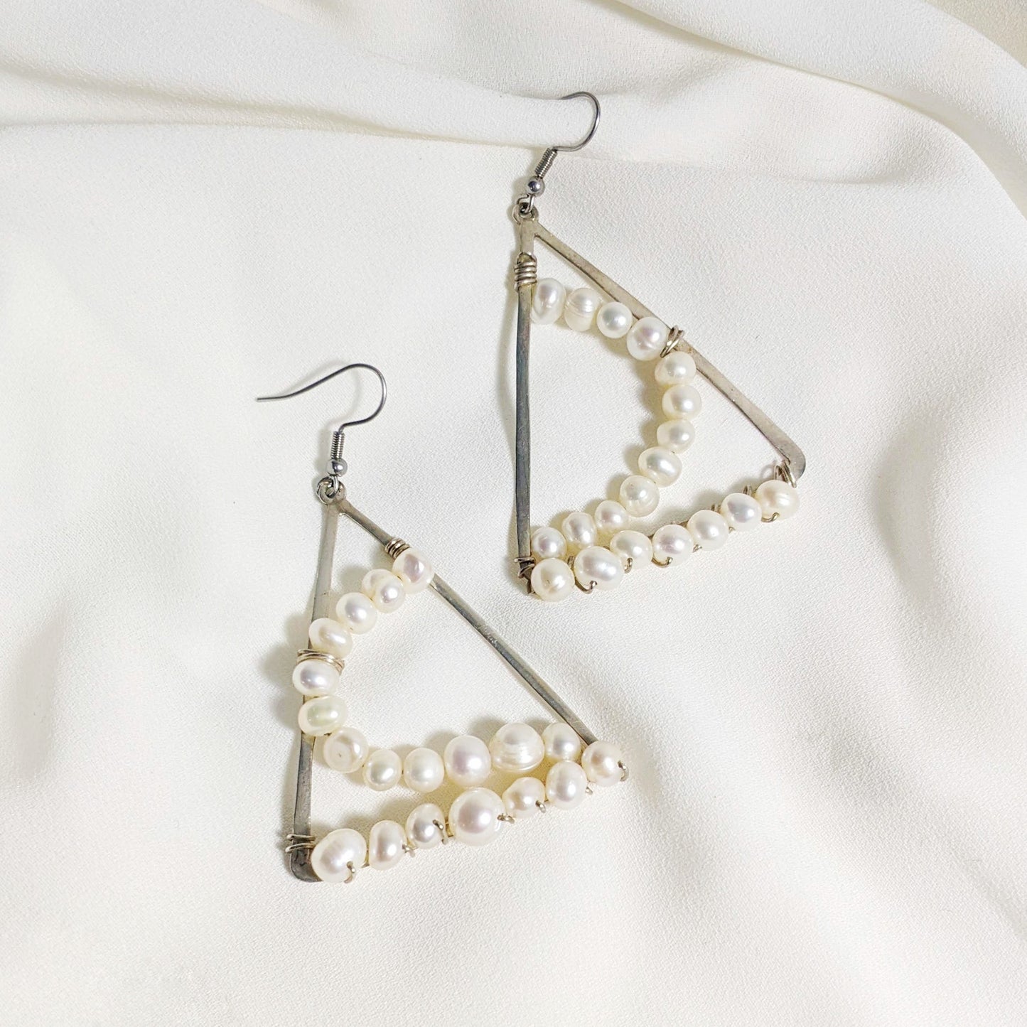 Pearl Wire Screens (Earrings) | Silver| Purple Snap Jewelers