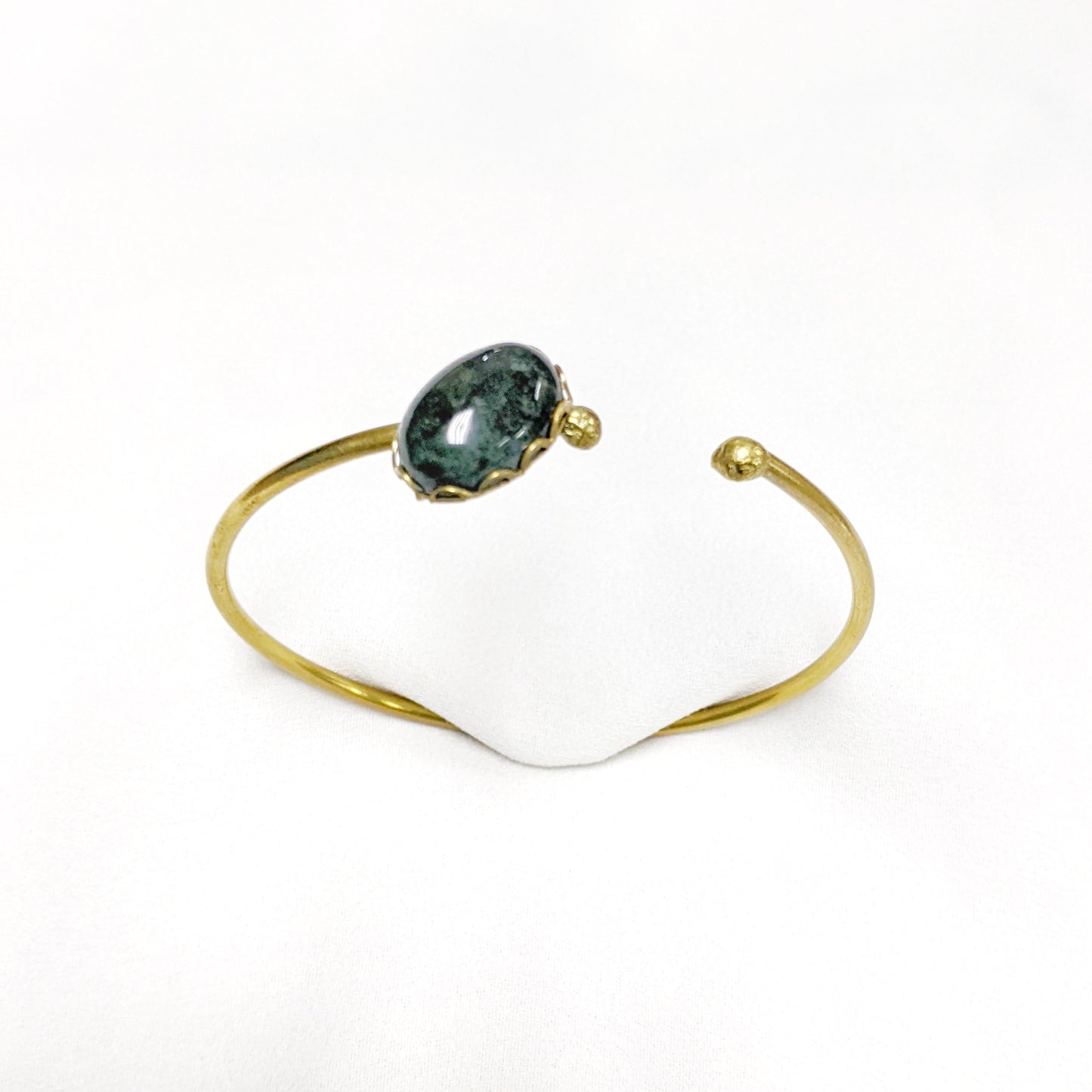 Bracelet with Quartz | Moss Agate | aquamarine