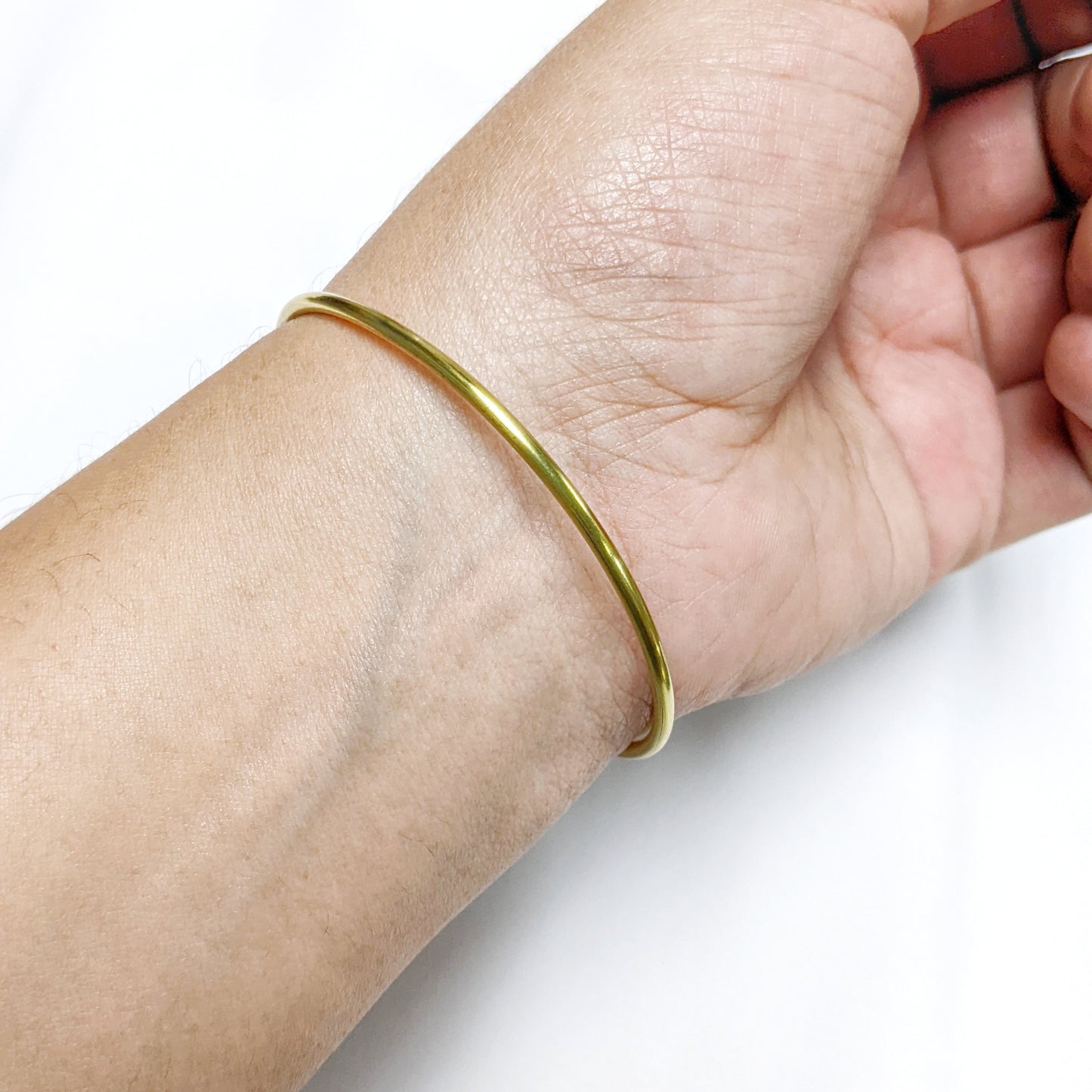 Simple Bracelet | Bronze | aquamarine