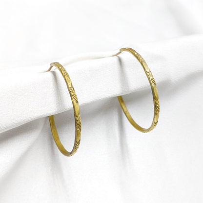 Hoops Screens | Openwork bronze | aquamarine