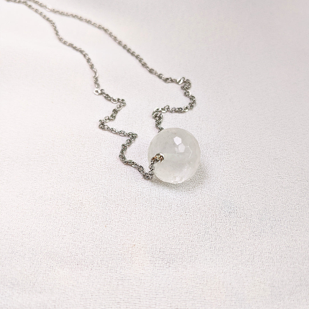 Quartz Necklace | Rose Quartz | Tourmaline | White Quartz | Purple Snap Jewelers