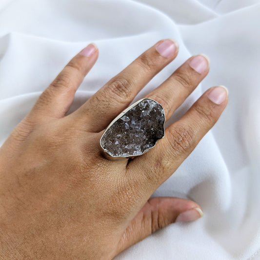 Silver and Amethyst Ring | PurpleSnap