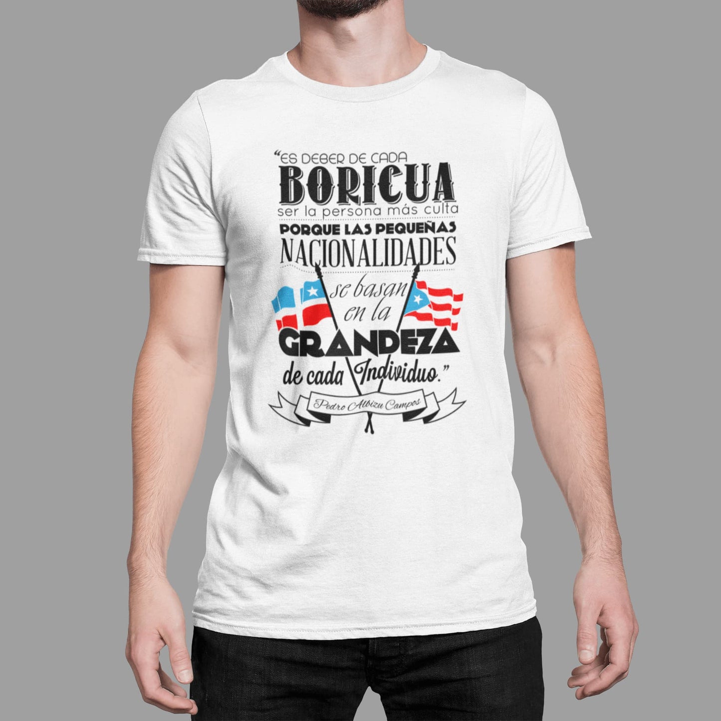 Deber Boricua - Albizu Campos Graphic T-shirt